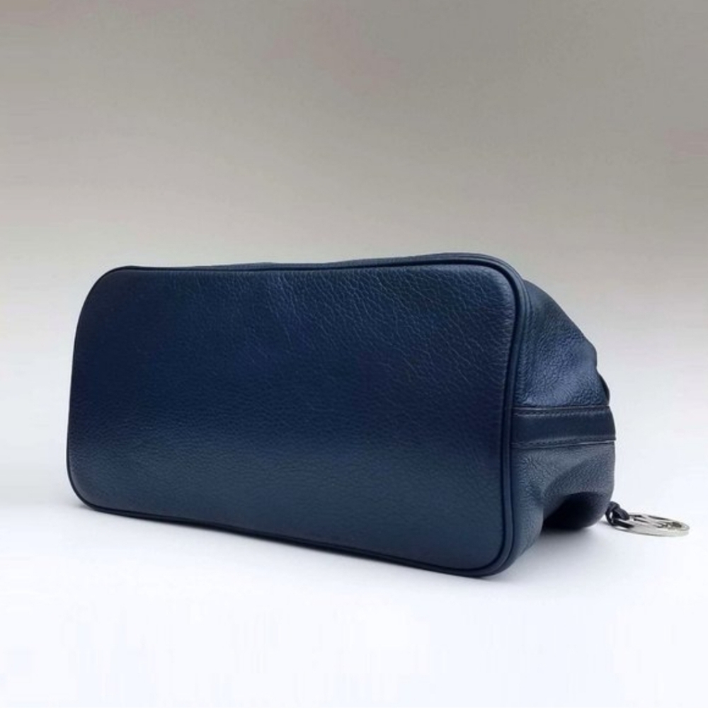 Michael Kors Colgate Reversible Petroleum Blue Leather Grab Shoulder Bag - Picture 3 of 6